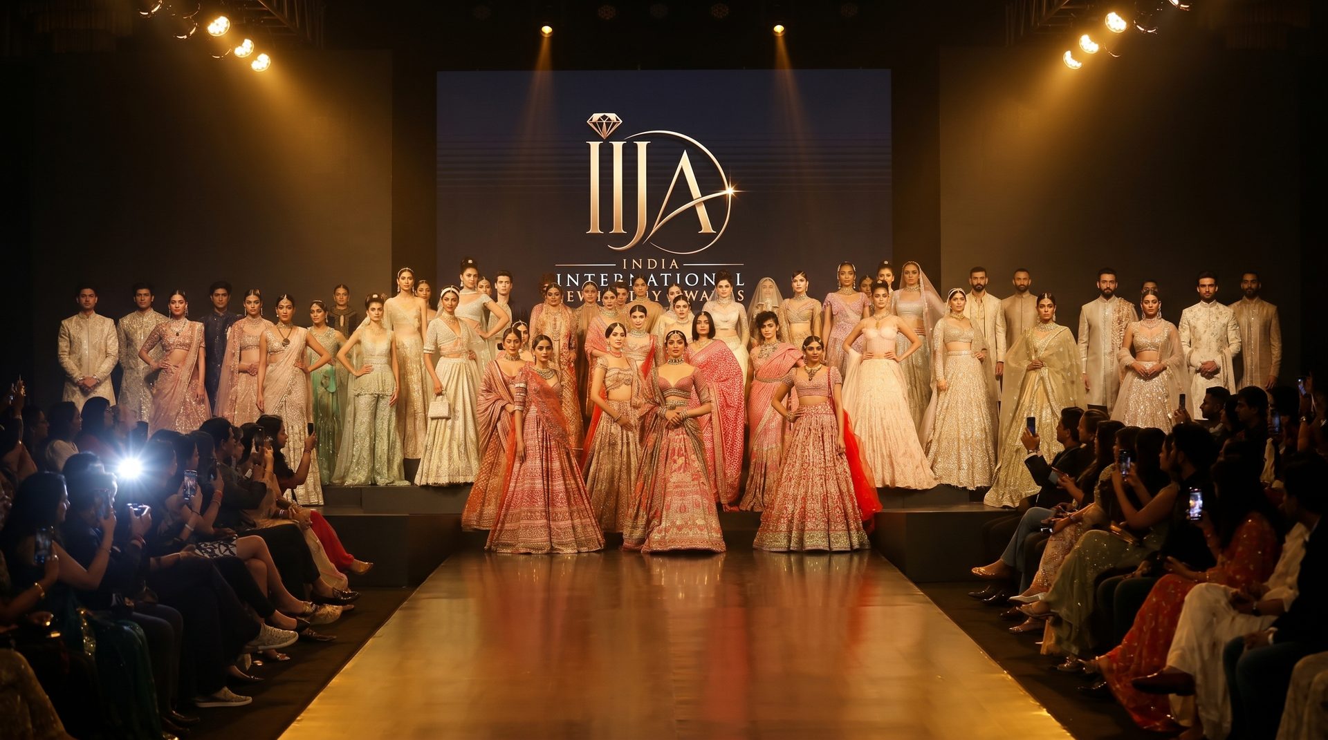 The IIJA 2026 Couture Sequence finale — the night's most photographed moment